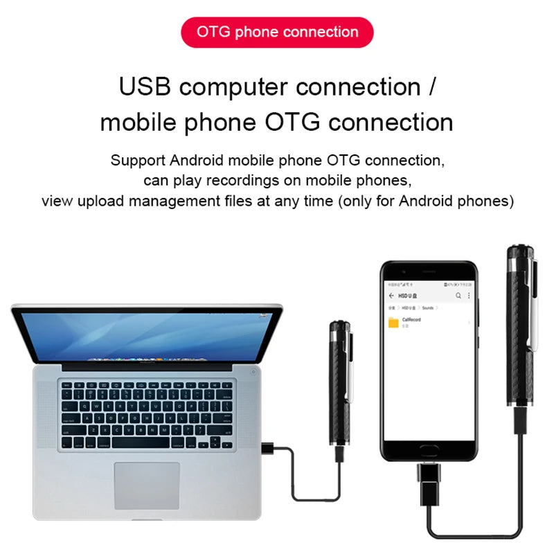 Digital Voice Recorder Pen Portable USB MP3