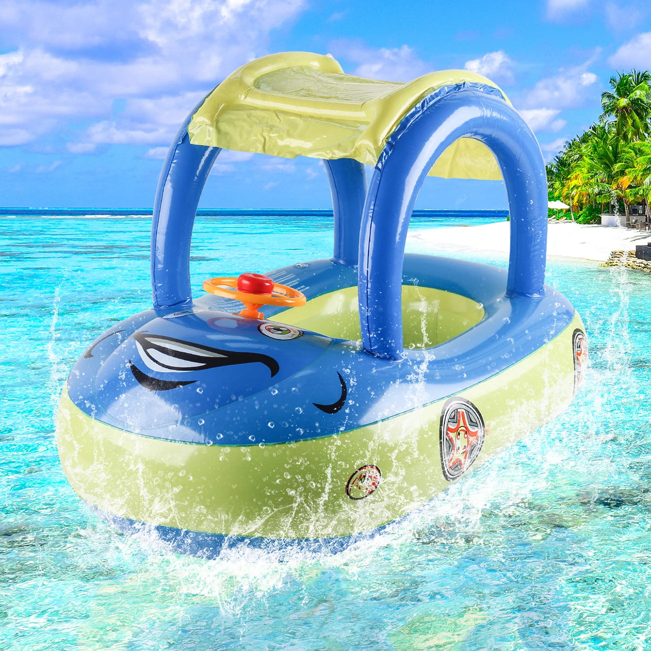 Car shape Toddler pool floats,Baby Swimming
