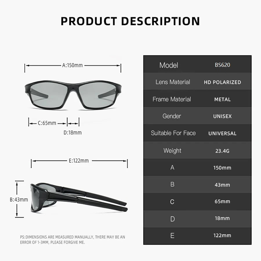 Photochromic Polarized Sports Vintage