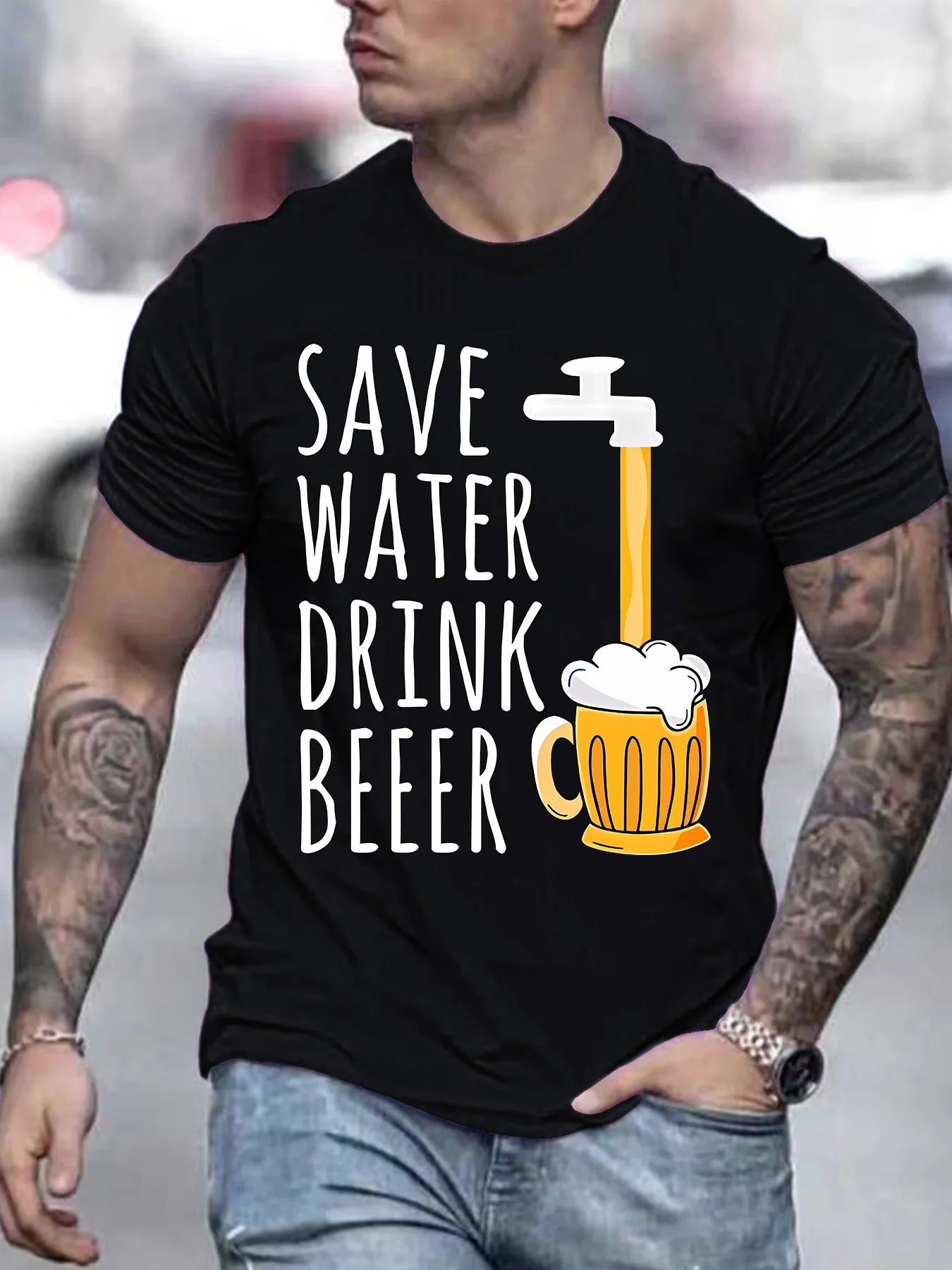 Men's Clothes Dark Gray T-Shirt Summer Short