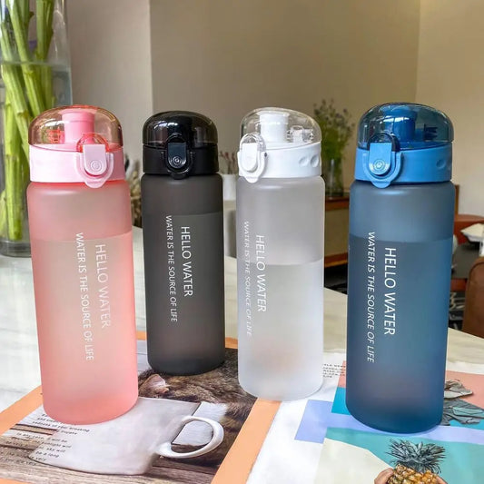 Sports Transparent Water Bottle 780ml Portable Gym Travel
