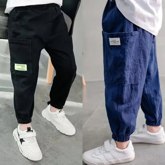 Boys Summer Thin Long Pants Anti-mosquito Loose