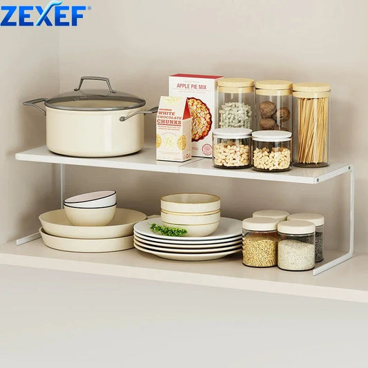 Kitchen Cabinet Storage Layered Shelf Cabinet
