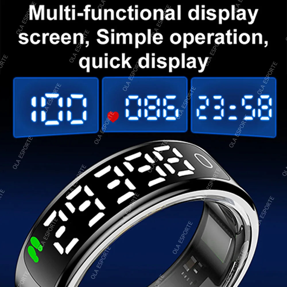 2025 COLMI R12 Smart Ring with Display Screen and Touch,
