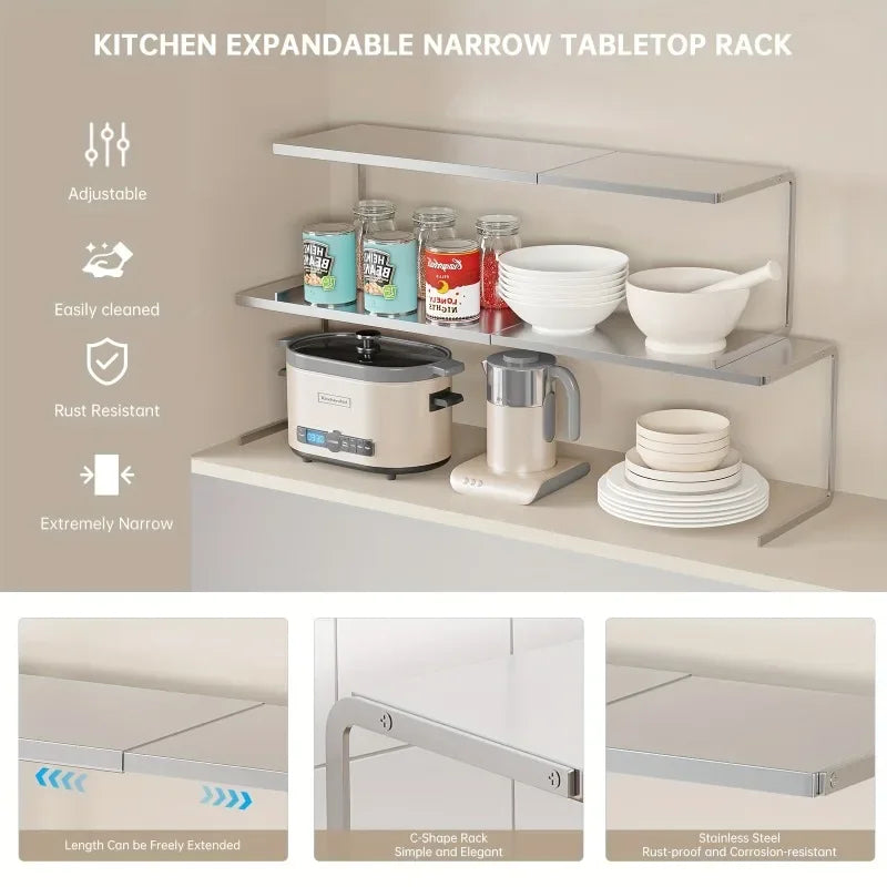 Kitchen Cabinet Storage Layered Shelf Cabinet