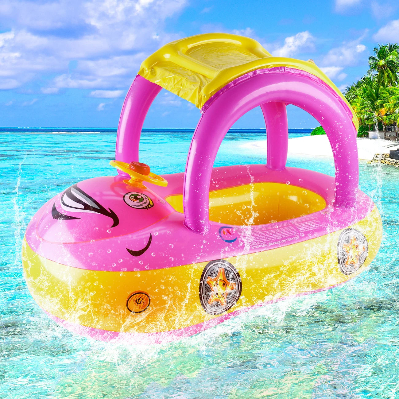 Car shape Toddler pool floats,Baby Swimming