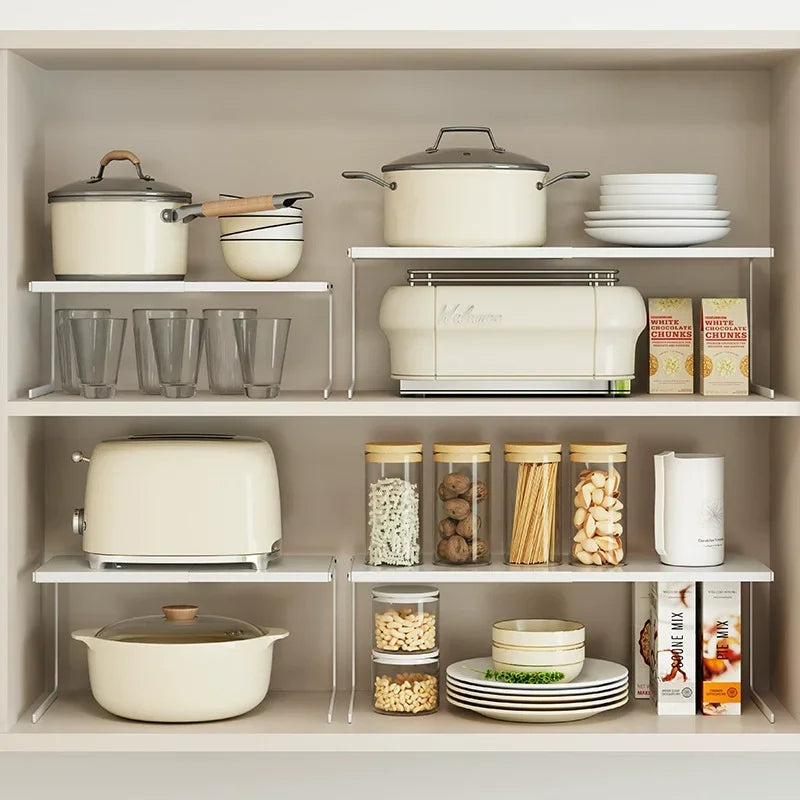 Kitchen Cabinet Storage Layered Shelf Cabinet