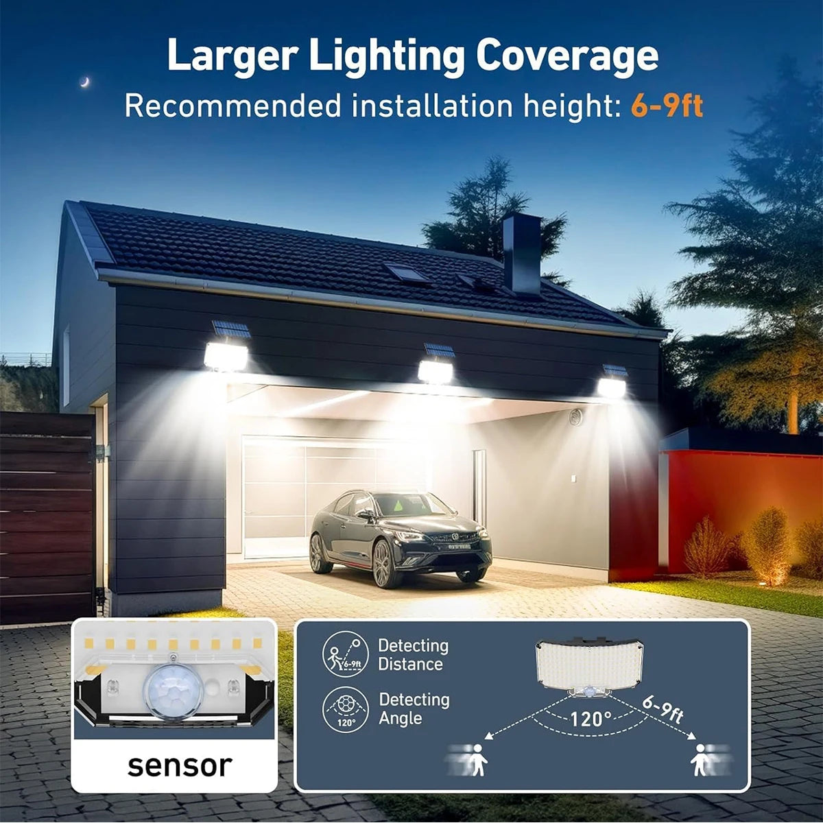 Solar Lights Outdoor 234LED
