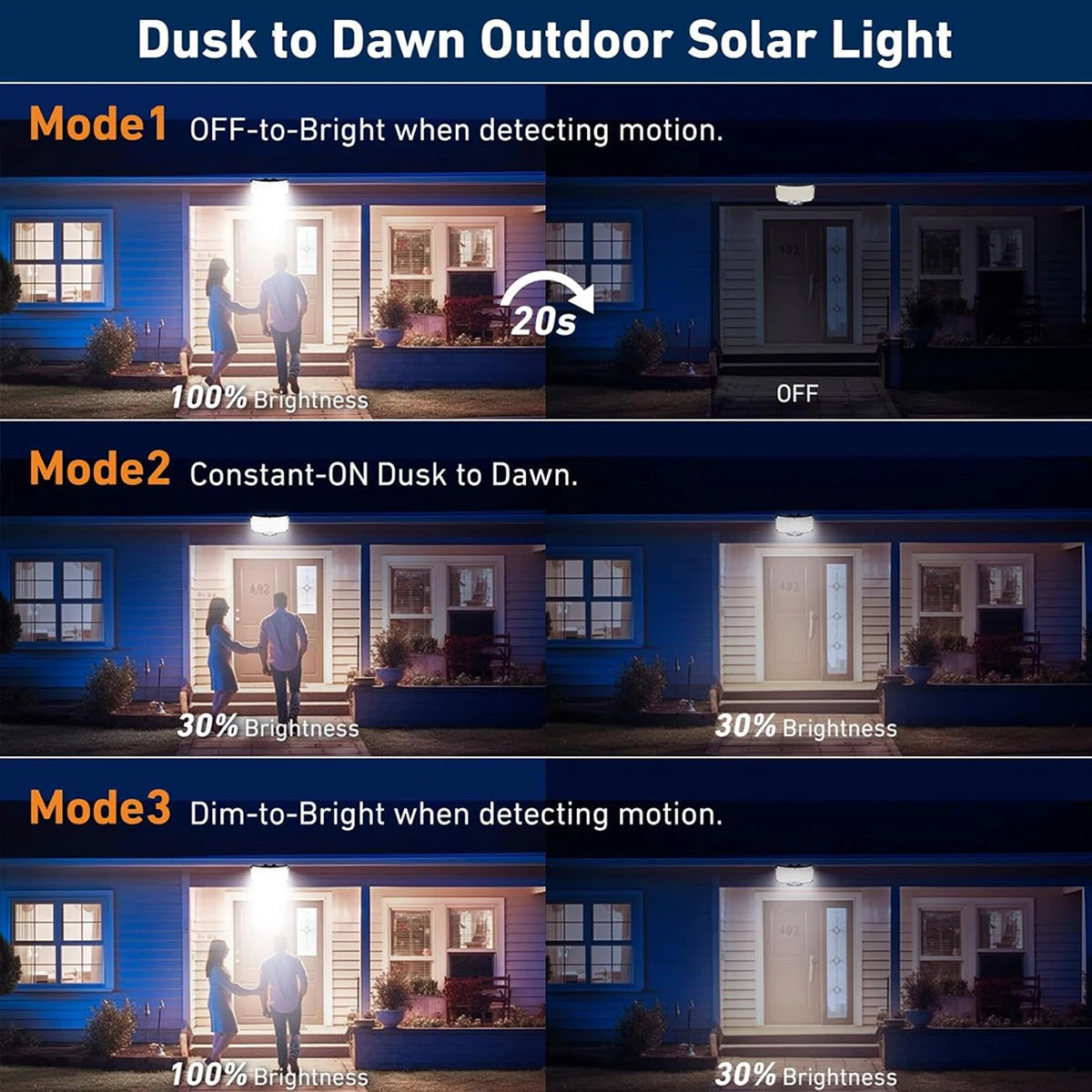 Solar Lights Outdoor 234LED