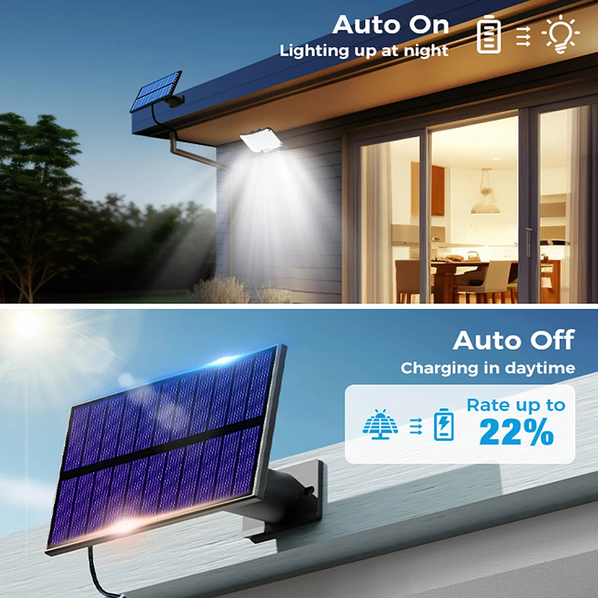 Solar Lights Outdoor 234LED